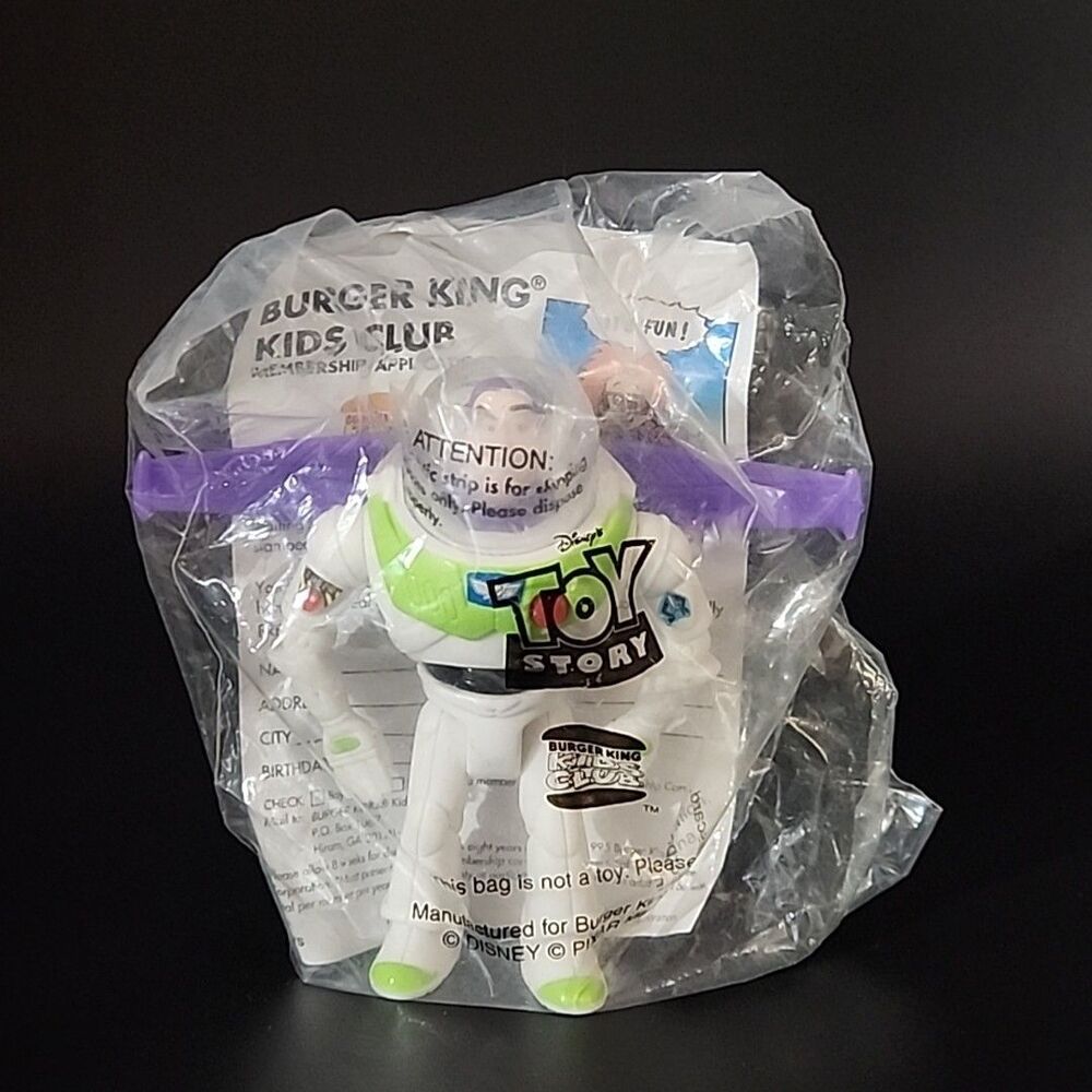 Vintage 1995 Burger King Toy Story Buzz Lightyear Figurine NIP